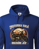 Pánská mikina Motorka volá - Mikina pro motorkáře