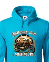 Pánská mikina Motorka volá - Mikina pro motorkáře