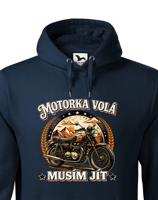Pánská mikina Motorka volá - Mikina pro motorkáře