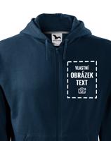 Pánská mikina na zip s vlastním potiskem - doručeníí již do 24 h