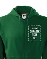 Pánská mikina na zip s vlastním potiskem - doručeníí již do 24 h