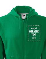 Pánská mikina na zip s vlastním potiskem - doručeníí již do 24 h