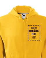 Pánská mikina na zip s vlastním potiskem - doručeníí již do 24 h