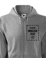 Pánská mikina na zip s vlastním potiskem - doručeníí již do 24 h