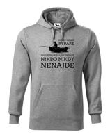 Pánská mikina Nikdy neser rybáře - skvělý dárek pro rybáře