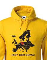Pánská mikina pro cestovatele Tady jsem doma - s mapou Evropy