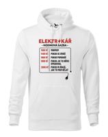Pánská mikina pro elektrikáře - Hodinová sazba