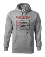 Pánská mikina pro elektrikáře - Hodinová sazba