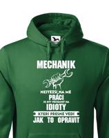 Pánská mikina pro mechaniky Nejtěžší na mé práci je - ideální dárek nejen k narozeninám