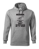 Pánská mikina pro mechaniky Nejtěžší na mé práci je - ideální dárek nejen k narozeninám