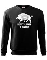 Pánská mikina pro myslivce Největší kanec v revíru