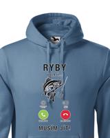 Pánská mikina Ryby volají