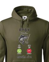 Pánská mikina Ryby volají