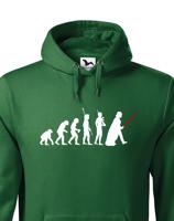 Pánská mikina s filmovým motivem evoluce Star Wars