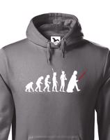 Pánská mikina s filmovým motivem evoluce Star Wars