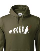 Pánská mikina s filmovým motivem evoluce Star Wars