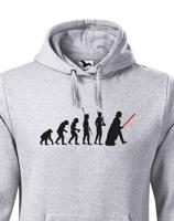 Pánská mikina s filmovým motivem evoluce Star Wars