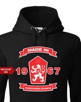 Pánska mikina s lvem a znakem ČSSR