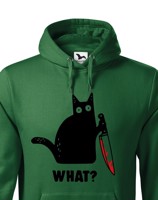 Pánska mikina s mačkou What - ideálne tričko pre milovníkov mačiek