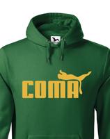 ★ Pánská mikina s oblíbeným motivem Coma - vtipná parodie na značku Puma