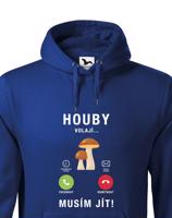 Pánská mikina s potiskem Houby volají - mikina pro houbaře