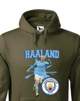 Pánská mikina s potiskem hráče Erling Braut Haaland - Manchester city - ideální pro fanoušky Haalanda