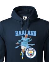 Pánská mikina s potiskem hráče Erling Braut Haaland - Manchester city - ideální pro fanoušky Haalanda