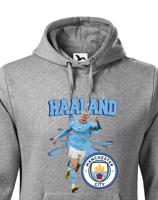 Pánská mikina s potiskem hráče Erling Braut Haaland - Manchester city - ideální pro fanoušky Haalanda