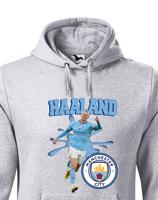 Pánská mikina s potiskem hráče Erling Braut Haaland - Manchester city - ideální pro fanoušky Haalanda