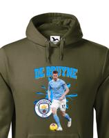 Pánská mikina s potiskem hráče Kevin De Bruyne - ideální pro fanoušky De Bruyneho