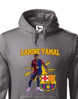 Pánská mikina s potiskem hráče Lamine Yamal - ideální pro fanoušky Yamala