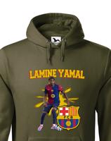 Pánská mikina s potiskem hráče Lamine Yamal - ideální pro fanoušky Yamala