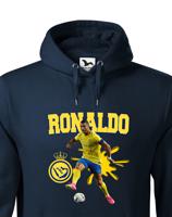 Pánská mikina s potiskem hráče Ronaldo - Al Nassr - ideální pro fanoušky Ronalda