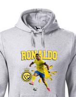 Pánská mikina s potiskem hráče Ronaldo - Al Nassr - ideální pro fanoušky Ronalda