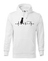 Pánská mikina s potiskem Irský vlkodav -  skvělý dárek pro milovníky psů