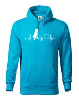 Pánská mikina s potiskem Irský vlkodav -  skvělý dárek pro milovníky psů