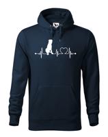 Pánská mikina s potiskem Irský vlkodav -  skvělý dárek pro milovníky psů