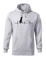 Pánská mikina s potiskem Irský vlkodav -  skvělý dárek pro milovníky psů