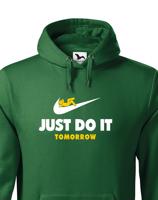 Pánská mikina s potiskem JUST DO IT TOMORROW - parodie na triko NIKE