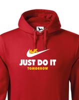 Pánská mikina s potiskem JUST DO IT TOMORROW - parodie na triko NIKE