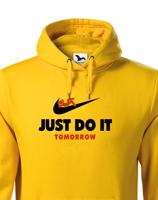 Pánská mikina s potiskem JUST DO IT TOMORROW - parodie na triko NIKE