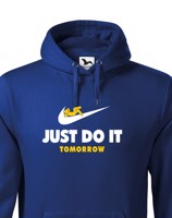 Pánská mikina s potiskem JUST DO IT TOMORROW - parodie na triko NIKE