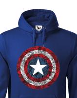 Pánská mikina s potiskem Kapitán Amerika - mikina pro fanoušky Marvel