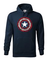 Pánská mikina s potiskem Kapitán Amerika - mikina pro fanoušky Marvel