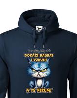 Pánská mikina s potiskem Kočky - nečum - dárek na narozeniny nebo Vánoce