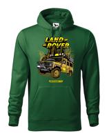 Pánská mikina s potiskem Land Rover Camel  - tričko pro milovníky aut