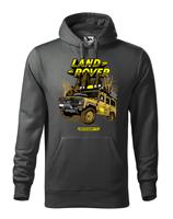 Pánská mikina s potiskem Land Rover Camel  - tričko pro milovníky aut