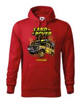 Pánská mikina s potiskem Land Rover Camel  - tričko pro milovníky aut