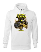Pánská mikina s potiskem Land Rover Camel  - tričko pro milovníky aut