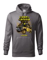 Pánská mikina s potiskem Land Rover Camel  - tričko pro milovníky aut